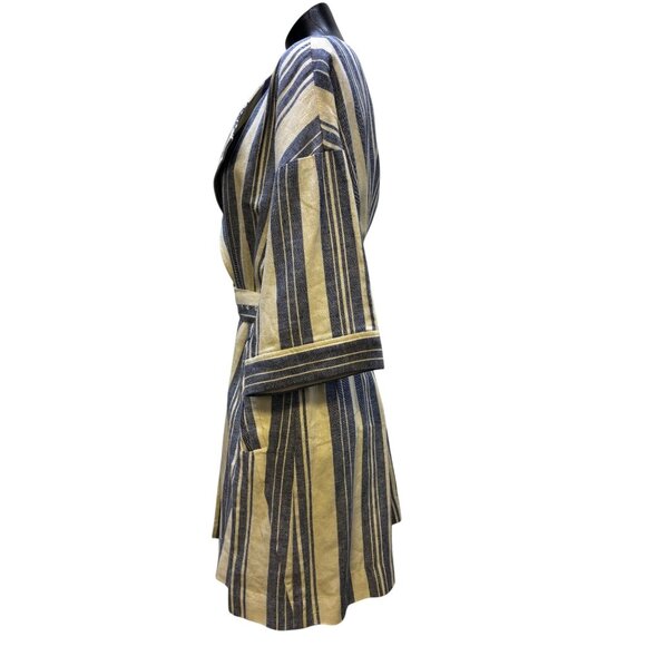 Elevenses Anthropologie NWT Striped Blue & White Jacket XS - Picture 4 of 12